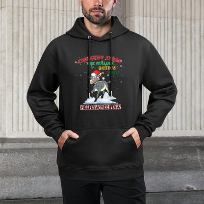 Chingedy Ching Dominick The Christmas Donkey Italian Donkey Machine Washable Hoodie