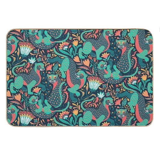 Folk Tiger Bath Mat