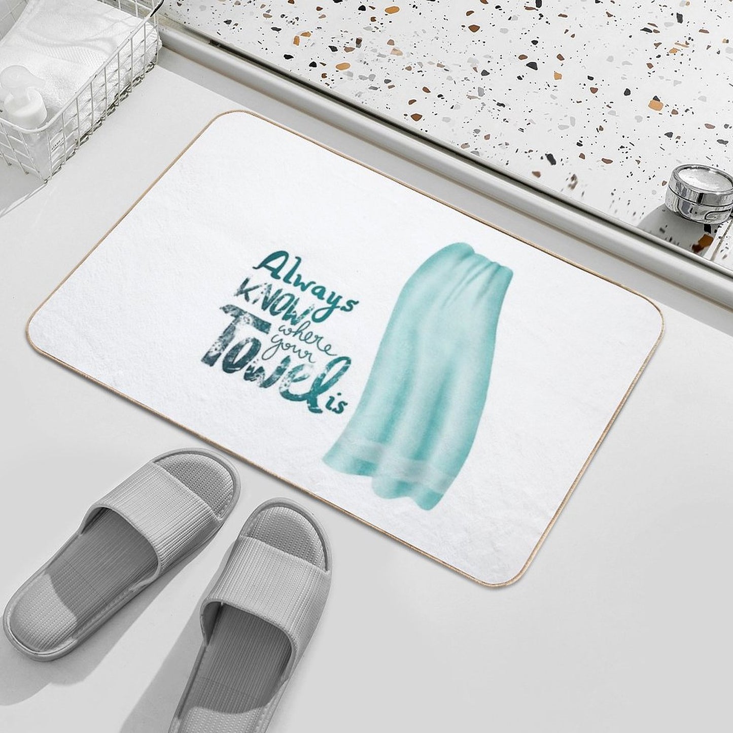 Always Know Where Your Towel Is Bath Mat