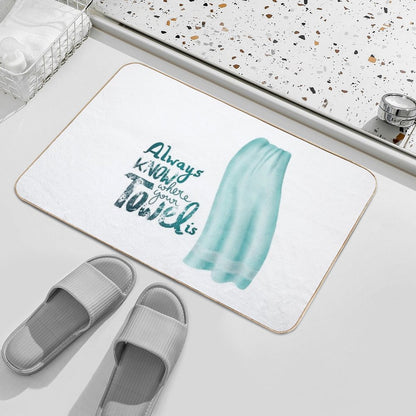 Always Know Where Your Towel Is Bath Mat