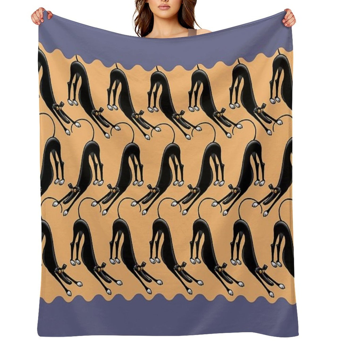 Bowdown Pattern Throw Blanket