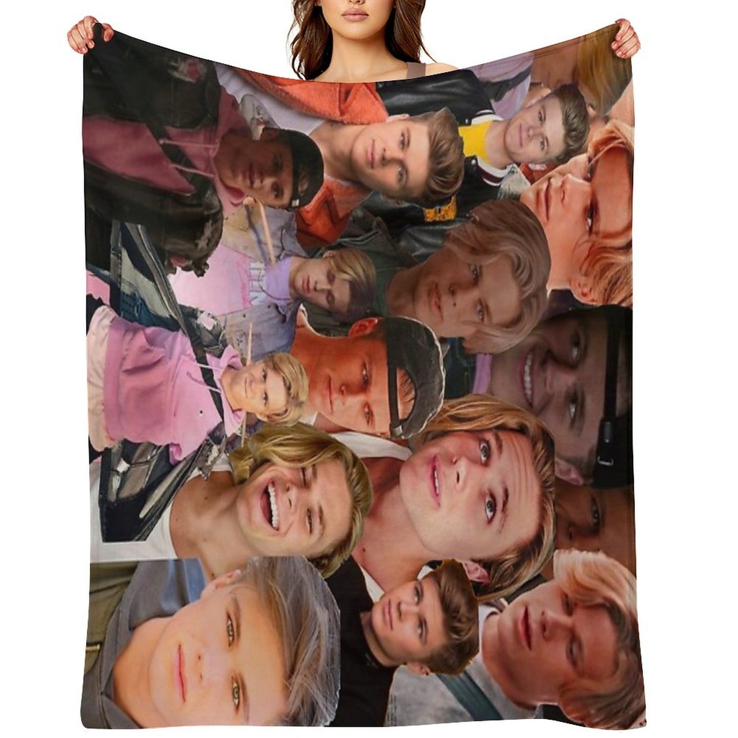Owen Joyner Photo Collage Throw Blanket