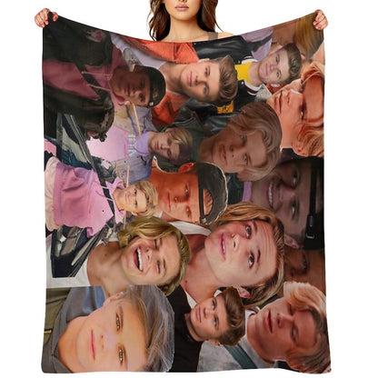 Owen Joyner Photo Collage Throw Blanket