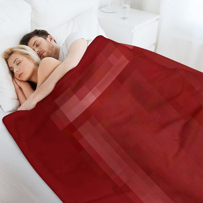 Red Bed Throw Blanket