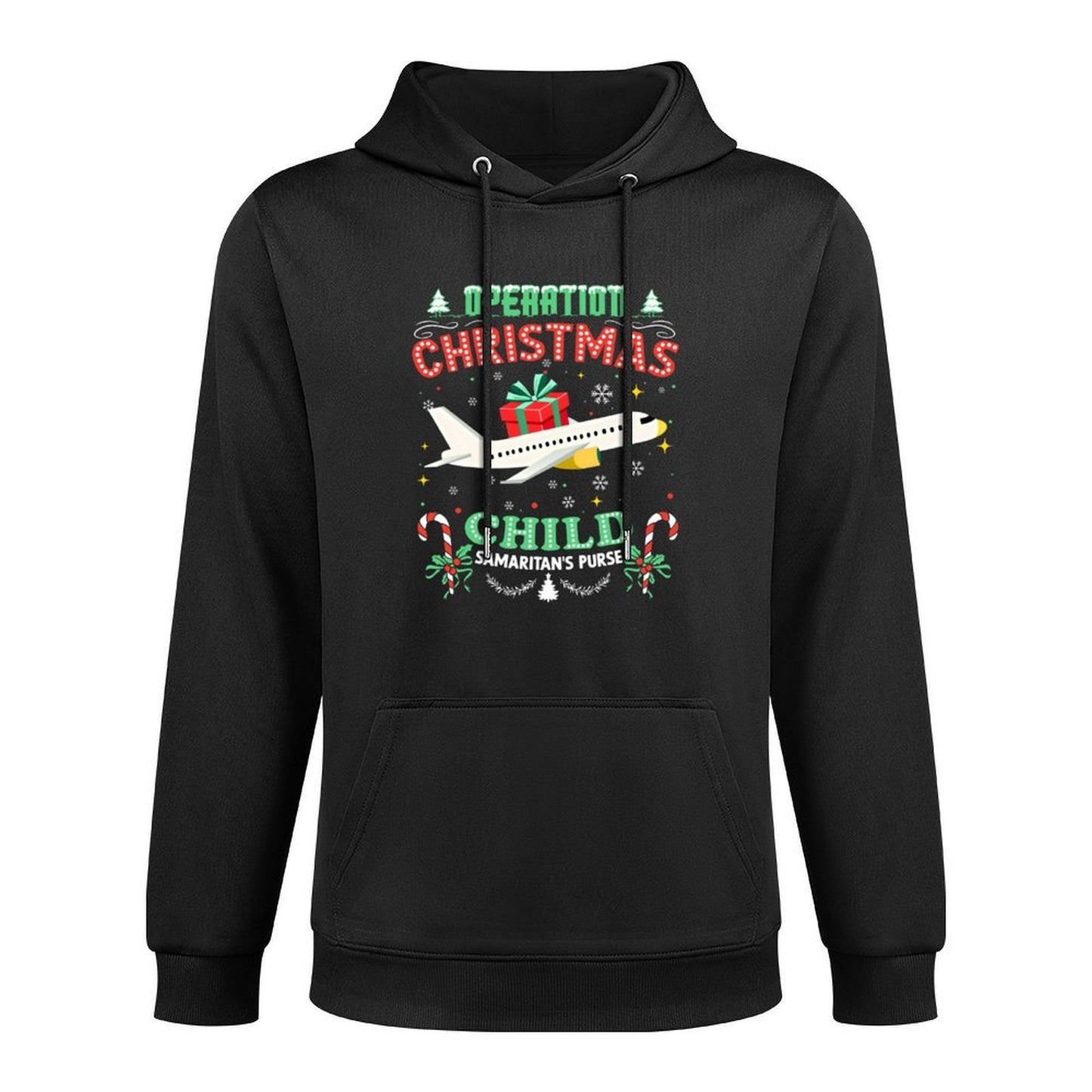 Operation Christmas Child Funny Family Matching Xmas Cotton-Polyester Blend Hoodie