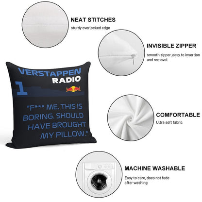Should Have Brought My Pillow Soft Reinforced Edging Throw Pillow