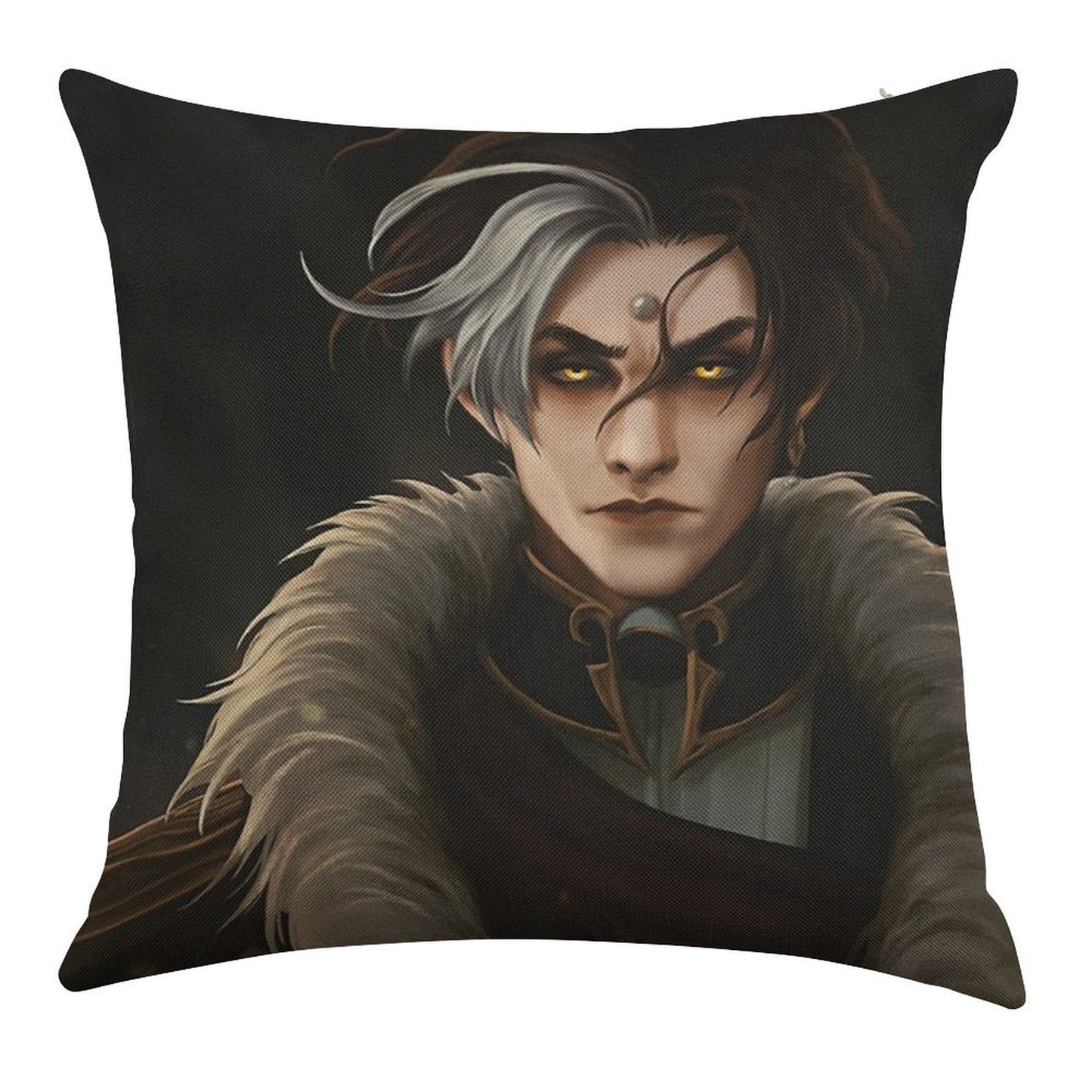 Emperor Linen Throw Pillow Cover