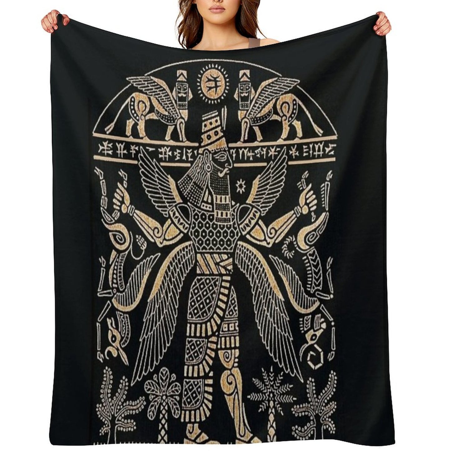ASSYRIAN Throw Blanket