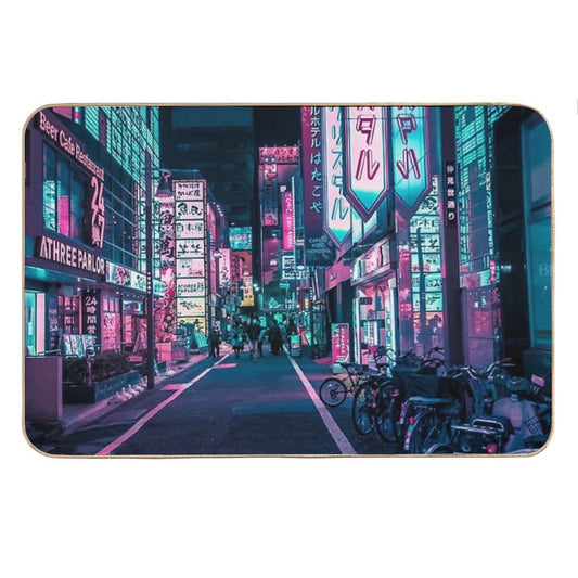 Tokyo - A Neon Wonderland Bath Mat