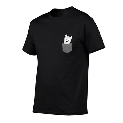 Dog In A Pocket Cute Westie Terrier Lover Puppy T-Shirt