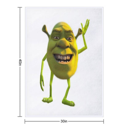 Shrek Wazowski Throw Blanket