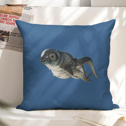 CuteFish Linen Throw Pillow Cover