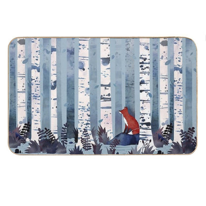 The Birches (in Blue) Bath Mat