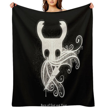 The Knight from Hollow Knight - Born of God And Void Throw Blanket