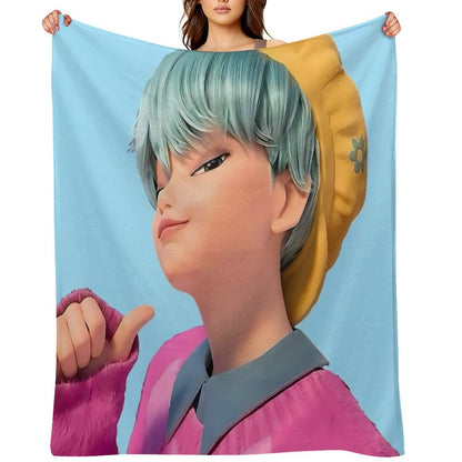 BABY Saja Boys Kpop Demon Hunters Throw Blanket