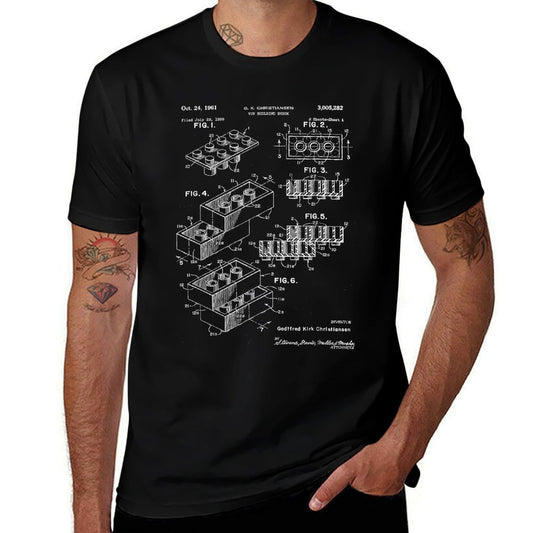Toy Building Brick Patent T Comfortable T-Shirt