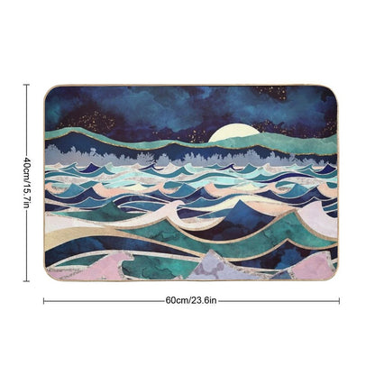 Moonlit Ocean Bath Mat