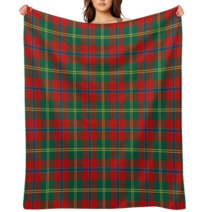 HUTCHINSON (Hutcheson) Tartan ✧ Border Reiver Clan & Family Name Plaid Throw Blanket