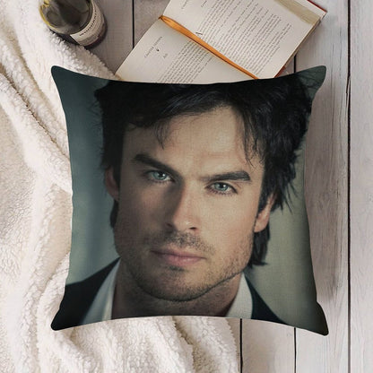 Ian Linen Throw Pillow Cover