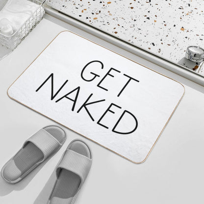 Get Naked White Bath Mat