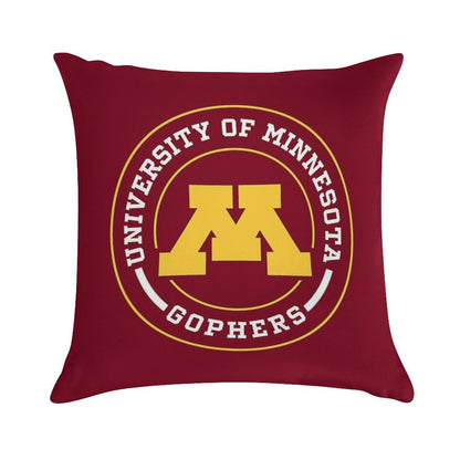 Gophers - Circle Design Soft Ultra-Soft Texture Throw Pillow