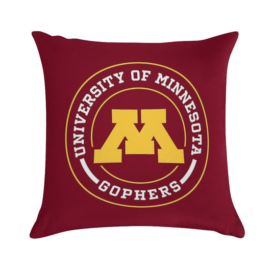 Gophers - Circle Design Soft Ultra-Soft Texture Throw Pillow