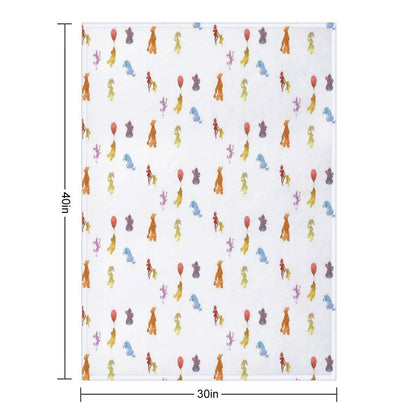 Animals Inspired Sheet Throw Blanket