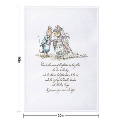 I Pronounce You Mouse And Wife Throw Blanket