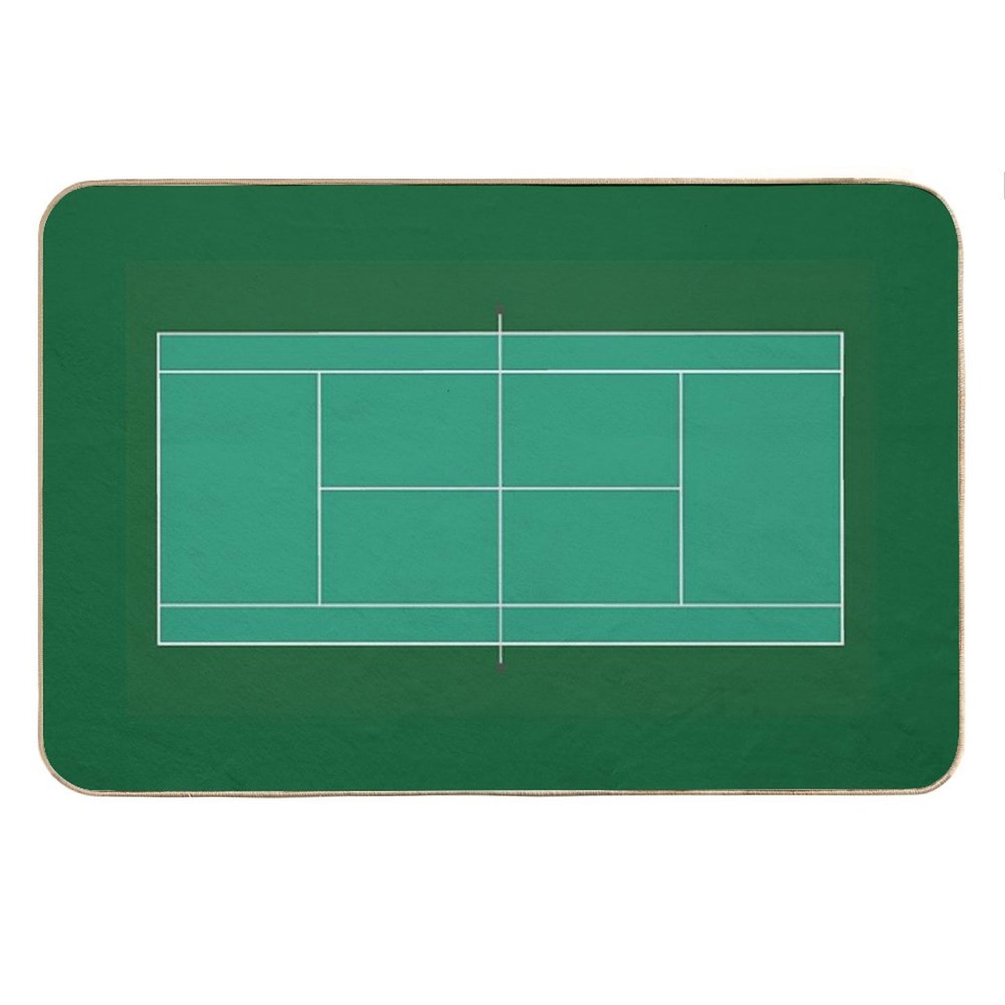 Tennis Court Bath Mat