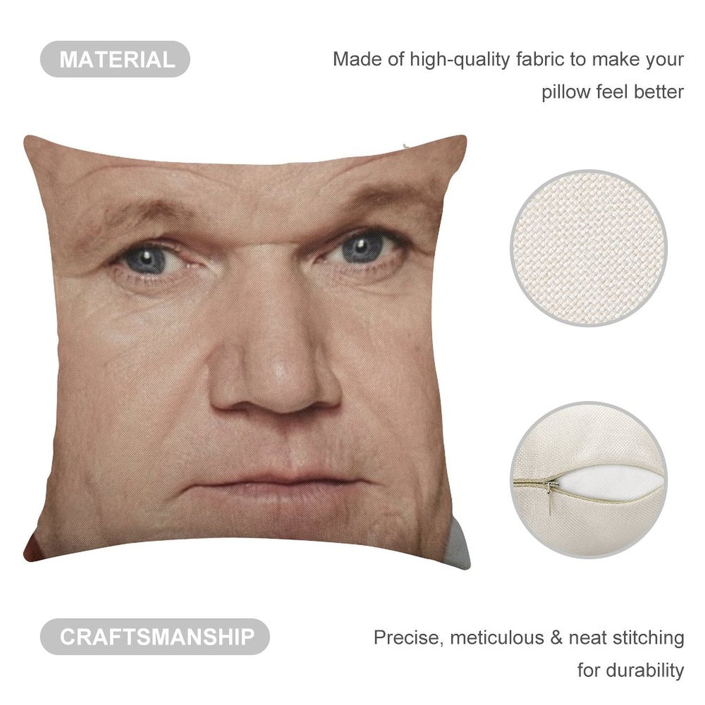 Gordon Ramsay Linen Throw Pillow Cover