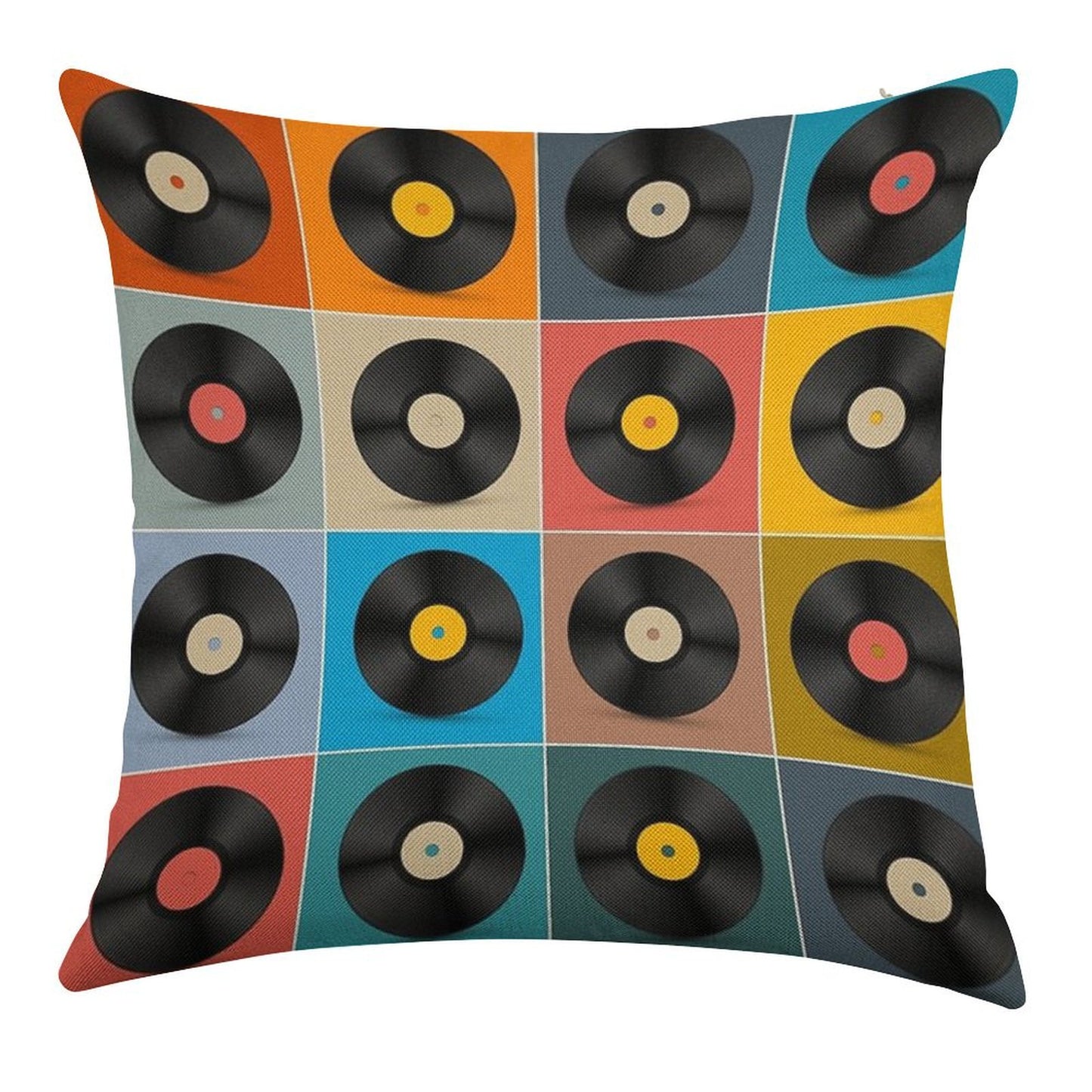 Album,Vinyl Record,Music Poster Linen Throw Pillow Cover