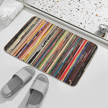 Record Collector Bath Mat
