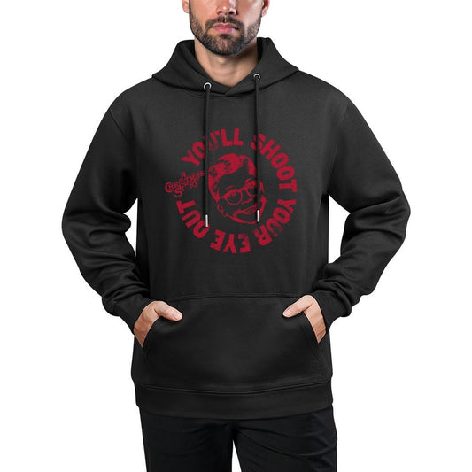 A Christmas Story Round Ralphie Youll Shoot Your Eye Out Shape Retention Hoodie