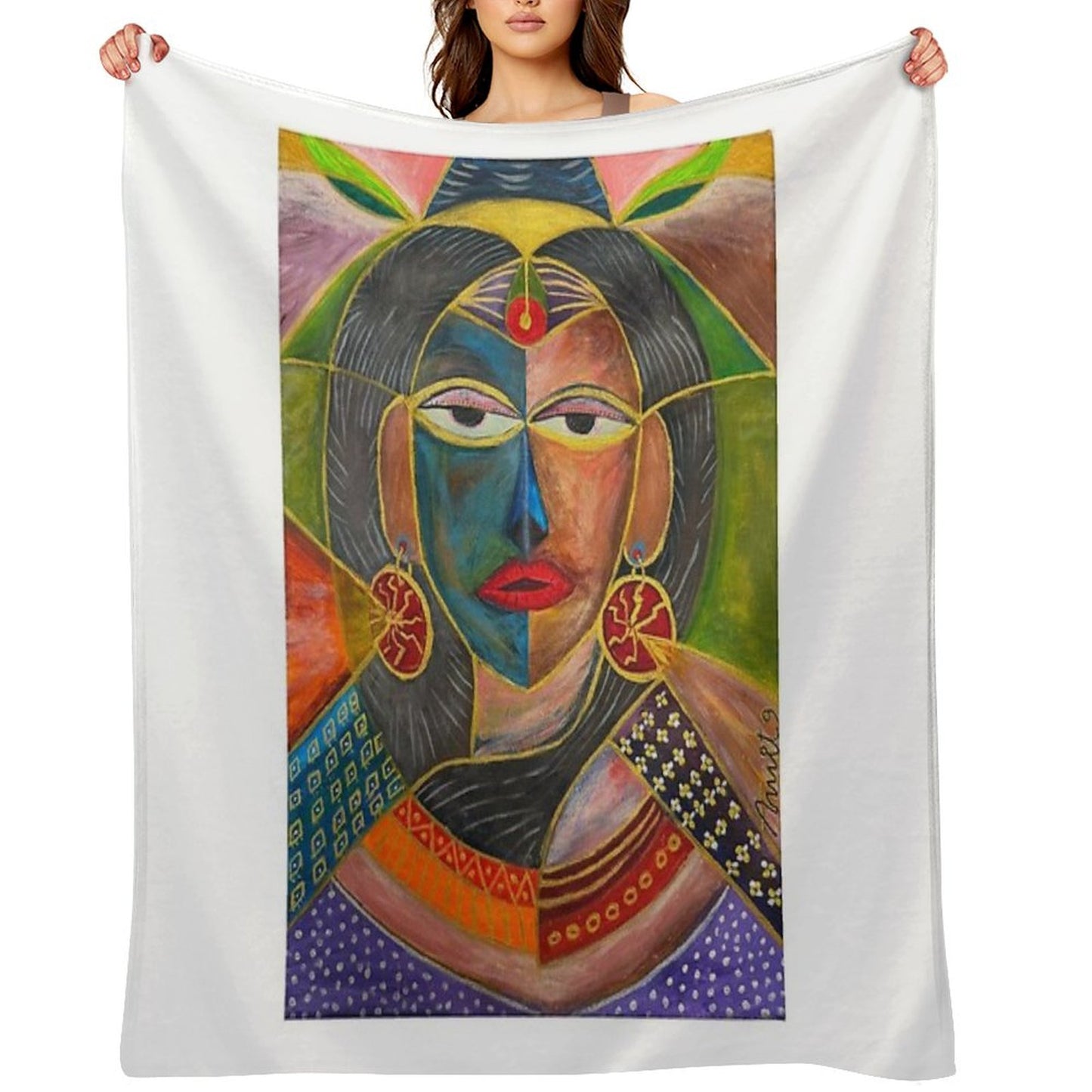 Celtic Spirit Woman Throw Blanket