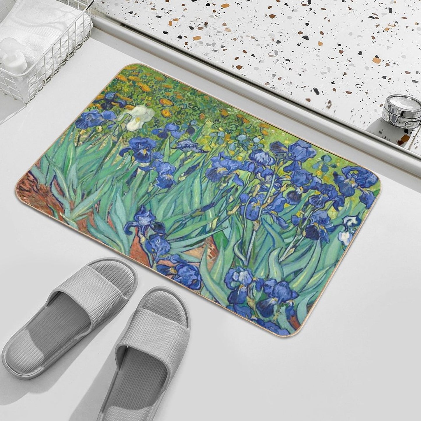 Vincent Van Gogh's Iris Bath Mat