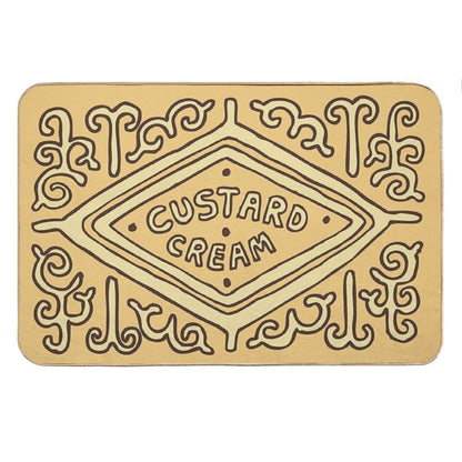 Custard Cream British Biscuit Bath Mat