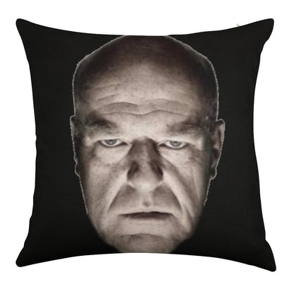 Hank Staring Meme Linen Throw Pillow Cover