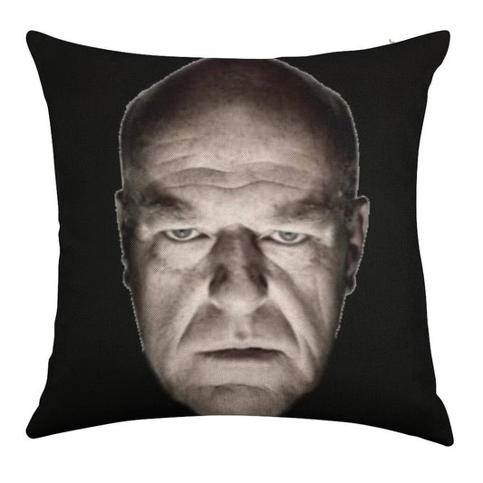 Hank Staring Meme Linen Throw Pillow Cover