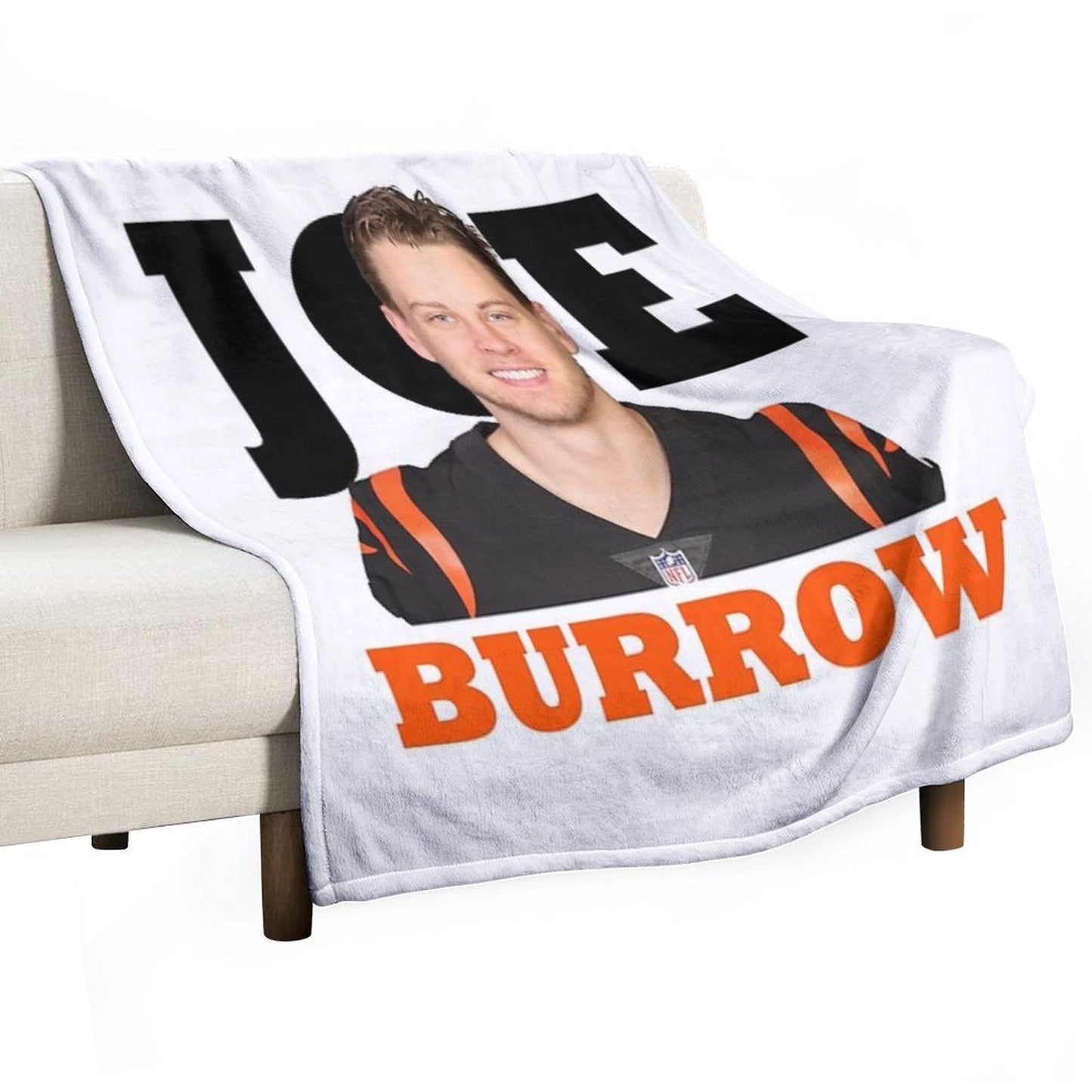 Joe Burrow Bengals Football Throw Blanket
