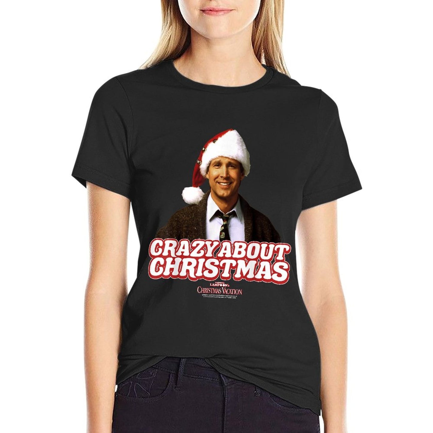 National Lampoons Christmas Vacation Crazy About Christmas  Summer-ready Fabric T-Shirt