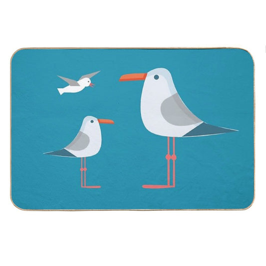 Coastal Happiness Ocean Bath Mat