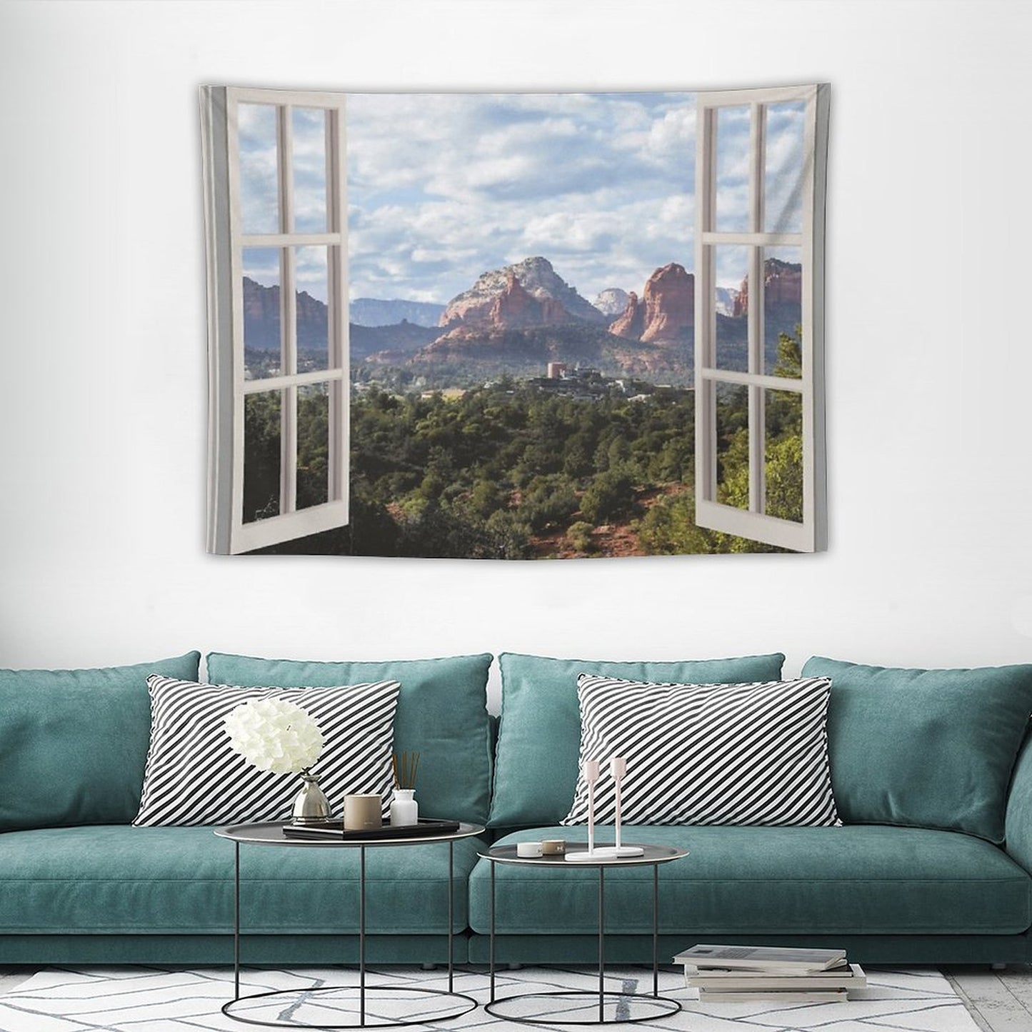 Sedona Window View Tapestry Tapestry