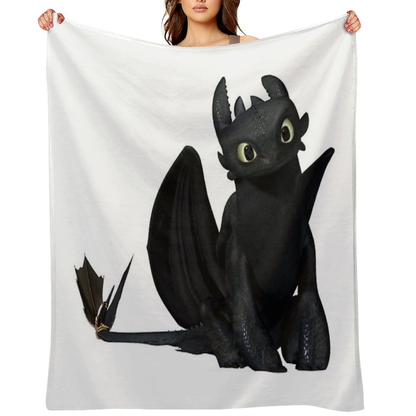 Toothless (Night Fury) Throw Blanket