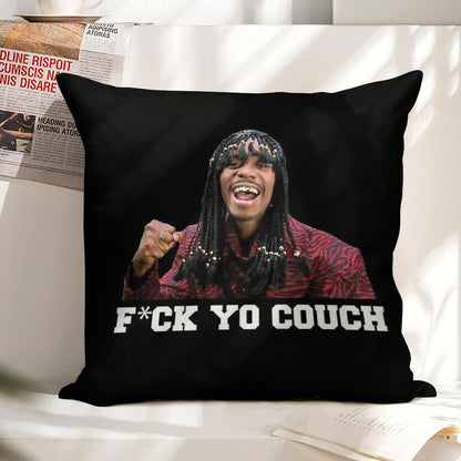 Fck Yo Couch Linen Throw Pillow Cover