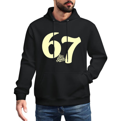 Funny Six Seven 6 7 67 Meme Gen Alpha Slang Boys Girls Kids Medium-Weight Fabric Hoodie