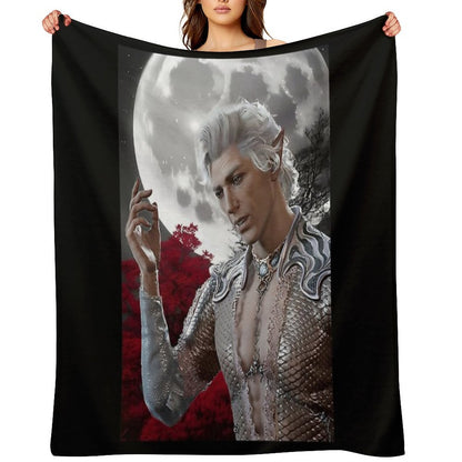 Astarion White Beautiful Throw Blanket