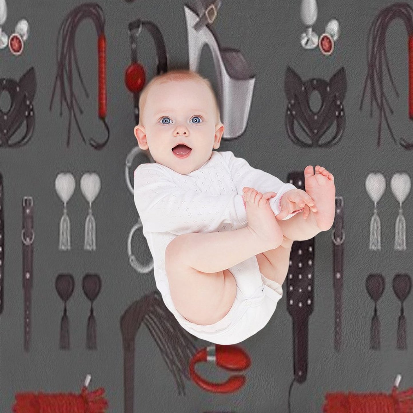 BDSM Erotic Fetish Toys Throw Blanket