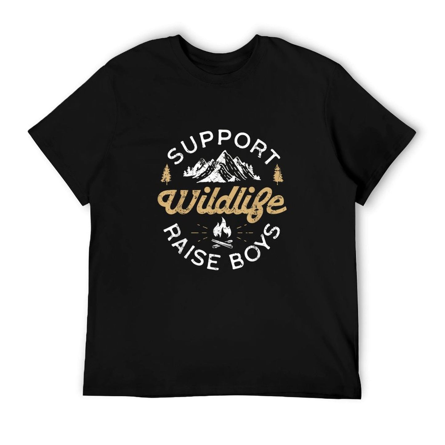 Support Wildlife Raise Boys - Parent Mom & Dad Gift T-Shirt