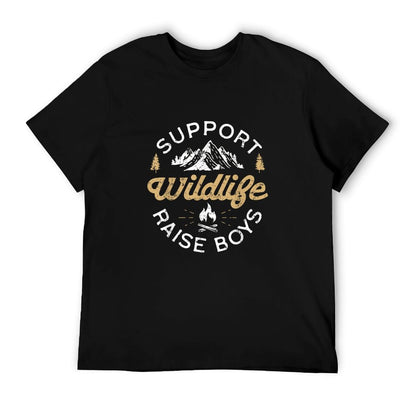 Support Wildlife Raise Boys - Parent Mom & Dad Gift T-Shirt