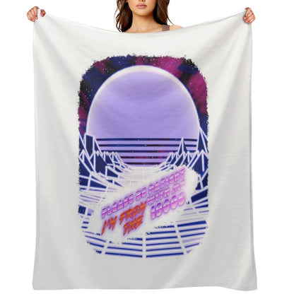 Born in The 1900s (Vapor Wave) Throw Blanket